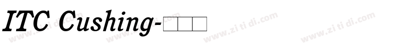 ITC Cushing字体转换
